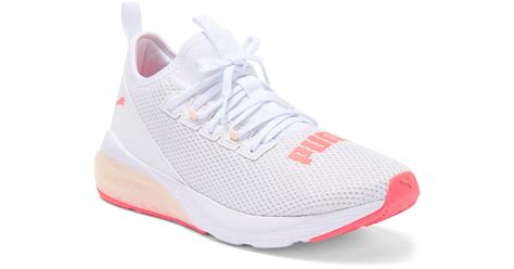 Puma Cell Vive Bright Athletic Sneaker In White Ignite Pink Cloud Pink