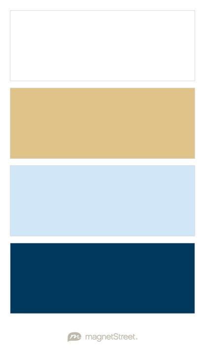 White Matte Gold Icy Blue And Navy Wedding Color Palette Navy Color