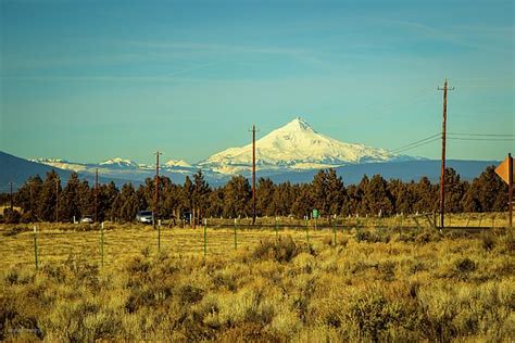 Mt Jefferson In The Cascade Range As Seen In Sisters Oregon Sisters