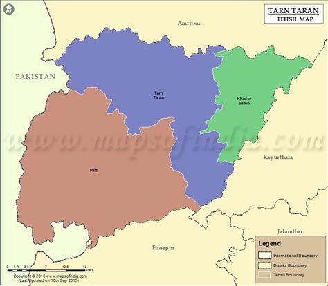 Tarn Taran Tehsil Map