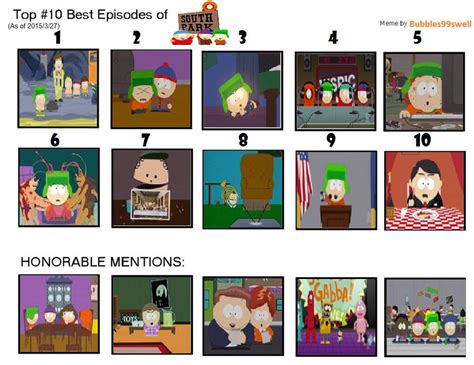 My Top 10 Favourite South Park Episodes 32715 By Thefirstvoslian On