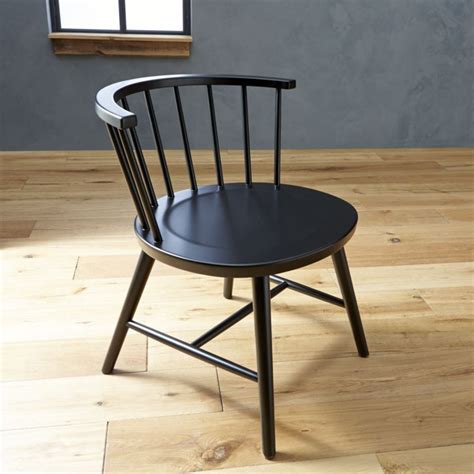 Get the best deals on wooden kitchen chairs. Vienna Black Side Chair in Dining Chairs | Crate and ...