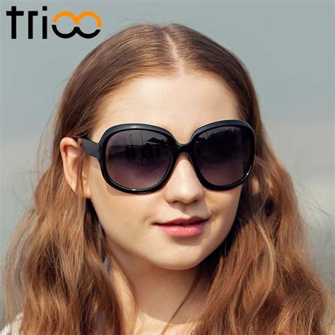 Trioo Oversized Polarized Sunglasses Women Luxury Elegant Sun Glasses For Women Fashion Gafas