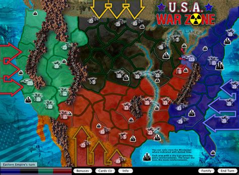 Usa War Zone Map