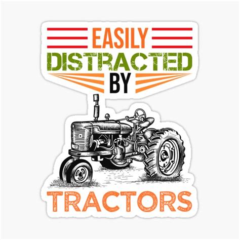 Easily Distracted By Tractors Gifts Merchandise For Sale Tractor Gift Distractions Easily