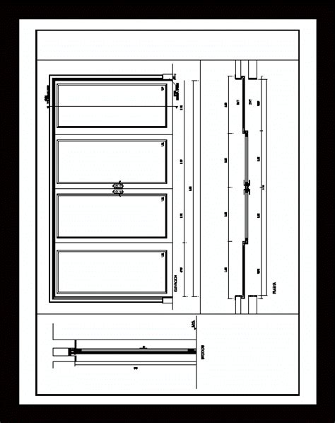 Puerta Corrediza Autocad