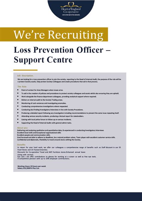 Head Office Job Advert LP Officer Jan 221024 1 Heart Of England Co