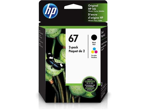 Hp 67 2 Ink Cartridges Black Tri Color Works With Hp Envy 6000
