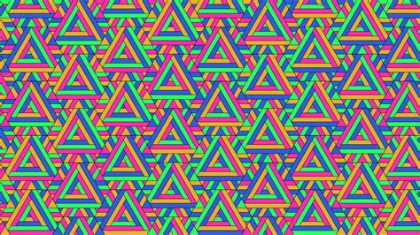 Download Wallpaper 1280x720 Triangles Pattern Geometric Colorful Hd