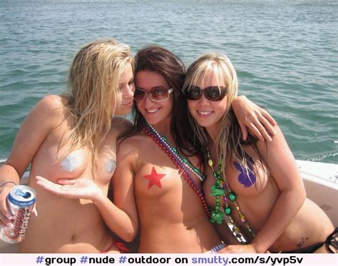 Group Nude Outdoor Boat Chooseone Left