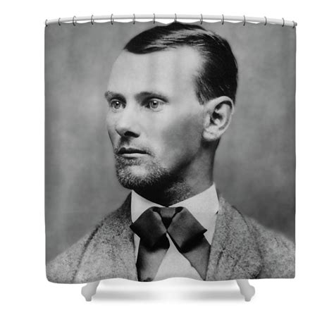 Jesse James American Outlaw Shower Curtain For Sale By Daniel Hagerman