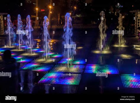 El Circuito Magico Del Agua Park With A Series Of Different Fountains