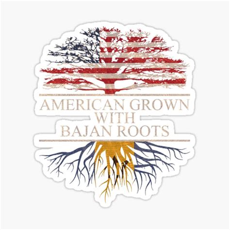 American Grown Bajan Roots Sticker For Sale By Good Hombre Redbubble