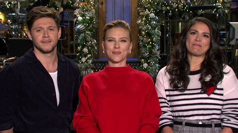 Watch Saturday Night Live Current Preview Scarlett Johansson And Niall Horan Make Cecily Strong