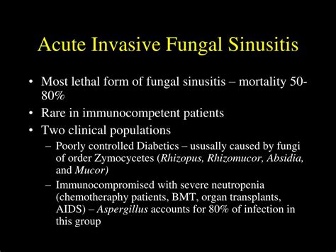 Ppt Fungal Sinusitis An Overview Powerpoint Presentation Id343185