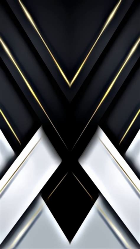 Schwarze Goldlinien 3d Streifen Material Modern Cool Design