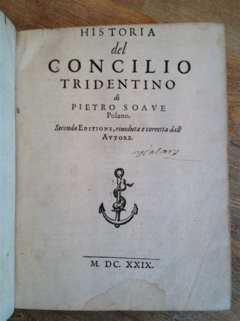 Paolo Sarpi Historia Del Concilio Tridentino 1629 Catawiki