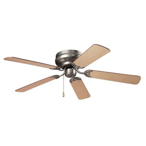 Hugger ceiling fans are mounted closer to the ceiling than other ceiling fan styles. NuTone Hugger Series 52 in. Indoor Brushed Steel Ceiling ...