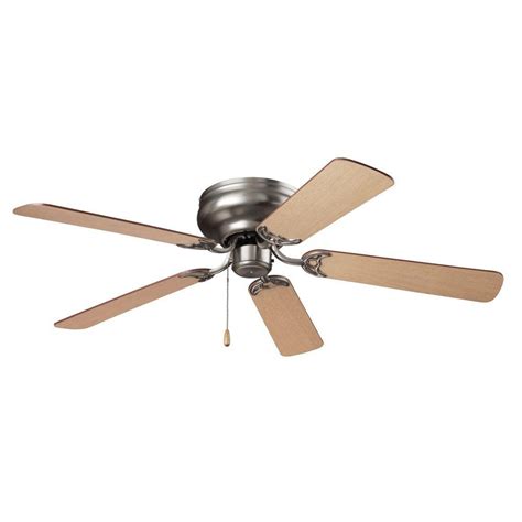 Hunter conroy indoor low profile ceiling fan. NuTone Hugger Series 52 in. Indoor Brushed Steel Ceiling ...