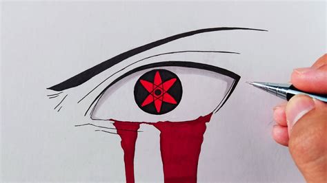 Sasuke Uchiha Sharingan Eyes Drawing Canvas 411
