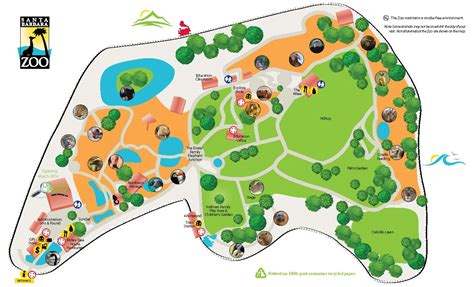 Los Angeles Zoo Map 2014