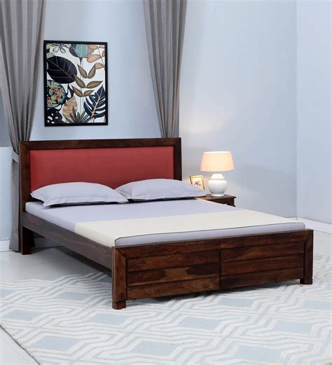 Buy Segur Sheesham Wood Queen Size Bed In Provincial Teak Finish At 18 Off By Woodsworth From