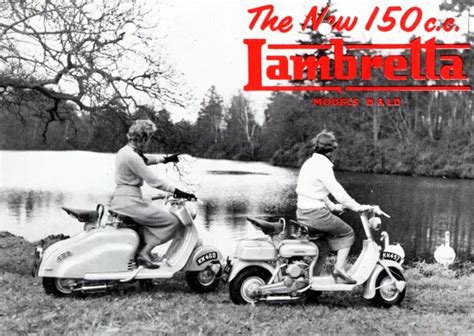 Lambretta Advert Classic 1960s Vespa Mod Mini Culture Scooter Vintage