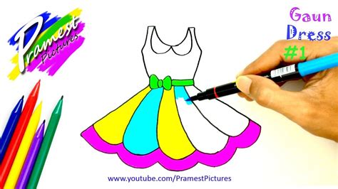 Menggambar dan mewarnai gaun sepatu putri sederhana. Contoh Gambar Mewarnai Gambar Baju Princess - KataUcap