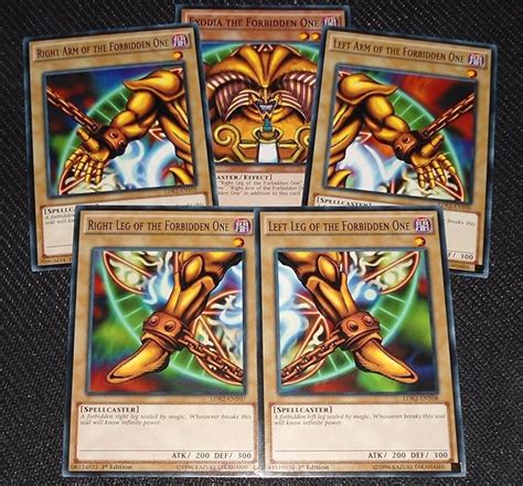 Conjunto Completo Exodia The Forbidden One Yugioh Legendary Decks Ii Yugis God Card Ldk2