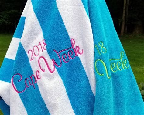 Adult Sized Personalized Beach Towel Monogrammed Beach Etsy