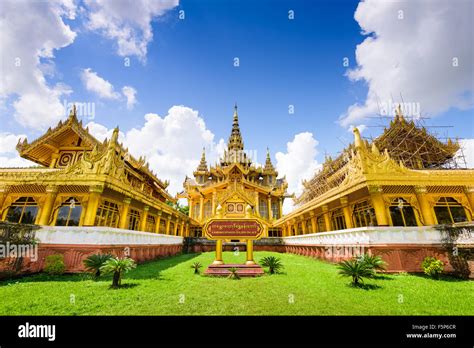 Bago Myanmar At Kambawzathardi Golden Palace Stock Photo Alamy