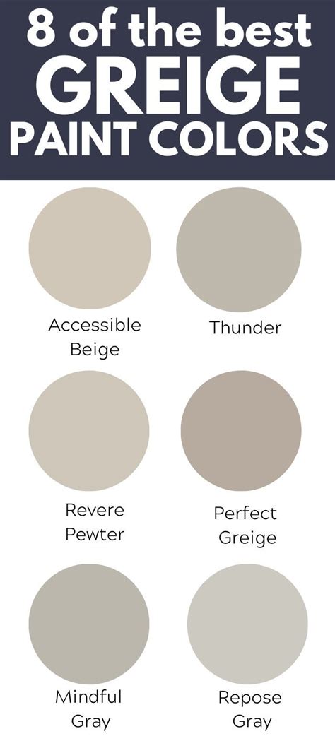 8 Of The Best Greige Paint Colors For 2020 Home Like You Mean It