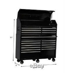 The drawers move in and out smoothly especially with weight in them. Husky 61 In. W 18-drawer Combination Tool Chest And ...