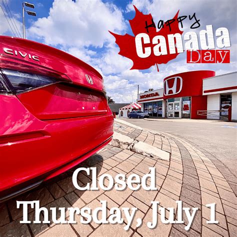 Canada Day Hours Westgate Honda