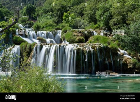 Krka Waterfalls In Croatia Stock Photo Alamy