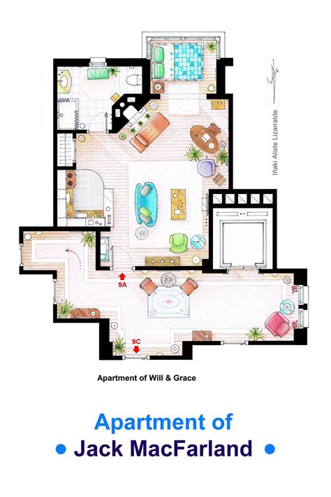 Jack Macfarland Apartment Floor Plans Will And Grace Floor Plan Layout