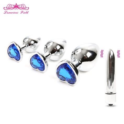 Crystal Anal Butt Plug Male Anus Beads Bullet Vibrator For Women Intimate Sex Toys Dildo Anal