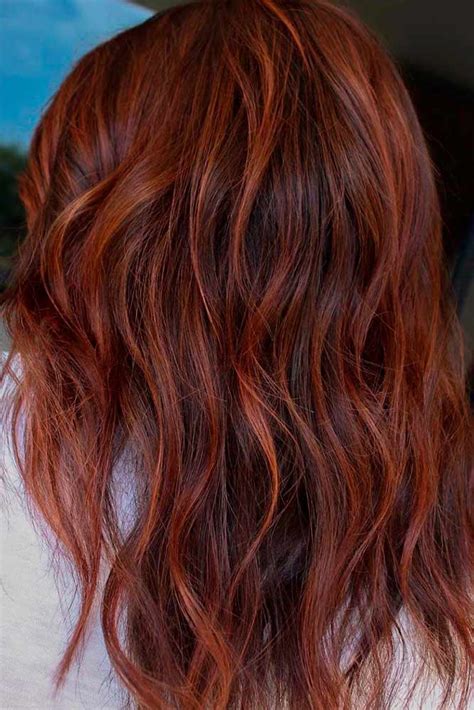 Chestnut Brown Hair With Red Highlights