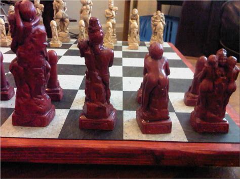 Adult Erotic Sex Themed Kama Sutra Chess Set With 2 Extra Queens Ebay