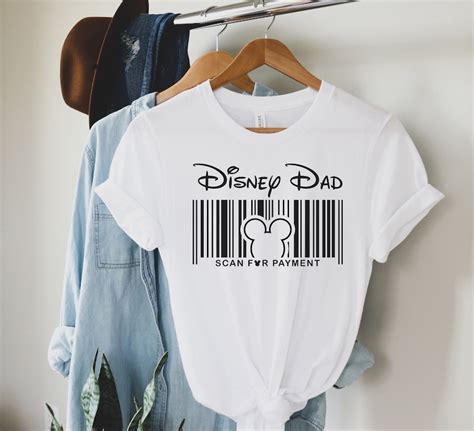 Disney Dad Scan For Payment Father Shirt T For Father Etsy