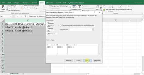 Csv Datei In Excel Importieren Und Zu Tabelle Umwandeln Excel Tutorial