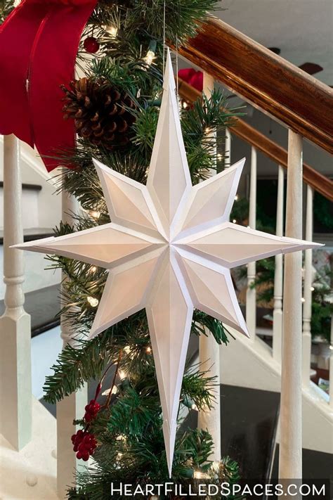 Easy Paper Christmas Star With Free Svg And Pdf Templates Christmas