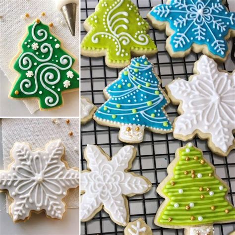 If using royal icing, decorate cooled cookies and let dry 2 hours. Sorta Fancy Decorated Sugar Cookies | Recipe | Christmas sugar cookies, Holiday cookies, Xmas ...