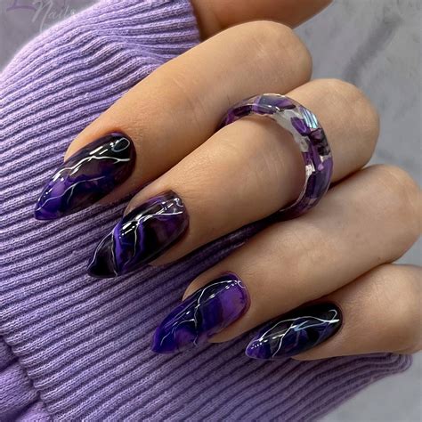 63 Purple Manicure Ideas For Acrylic Nails
