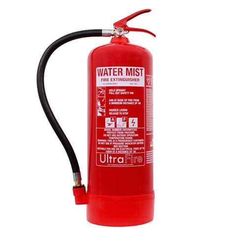 Water fire extinguishers cannot be used on electrical fires. 6ltr Water Mist Fire Extinguisher - Ultrafire - Safelincs ...
