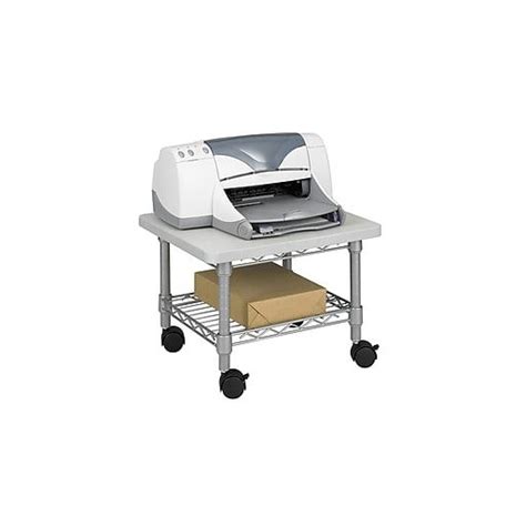 • stapling each copy of a multipage document. Safco Under-Desk Printer/Fax Stand, Metallic Gray (5206 ...