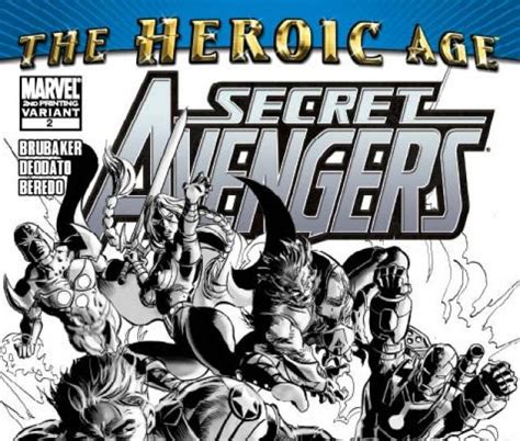 Secret Avengers 2010 2 2nd Printing Variant Comic Issues Marvel