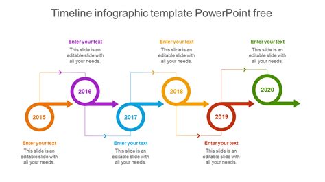 Customizable Timeline Infographic Template Powerpoint Slide