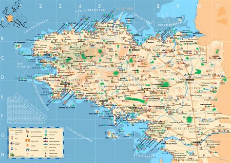 Carte Bretagne Touristique Voyage Carte Plan