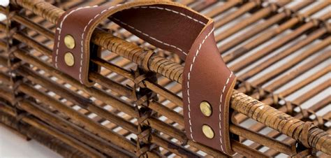 Flamant Tablett Togo mit Leder Griffen - O&B Home Interiors
